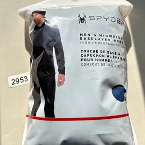 Spyder Men’s Mid weight Base Layer Hoodie  Hoodie XL Abyss